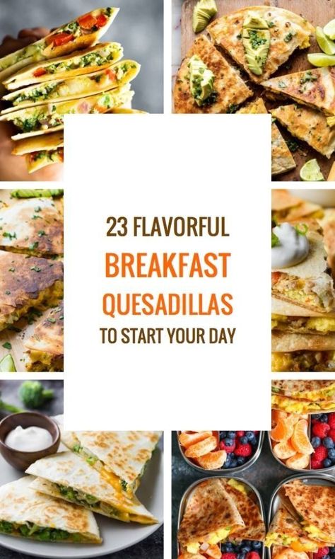 23 Best Breakfast Quesadilla Recipes - How to Make Breakfast Quesadilla #breakfast #quesadilla #breakfastquesadilla https://parade.com/1154357/felicialim/breakfast-quesadilla-recipes/ Breakfast Quesadillas Recipes, Breakfast Ideas Quesadilla, Breakfast Quesadilla Meal Prep, Breakfast Quasidilla Recipes, Breakfast Quesadilla Healthy, Dessert Quesadilla Recipes, Veggie Quesadilla Recipes, Pork Quesadilla, Dessert Quesadilla