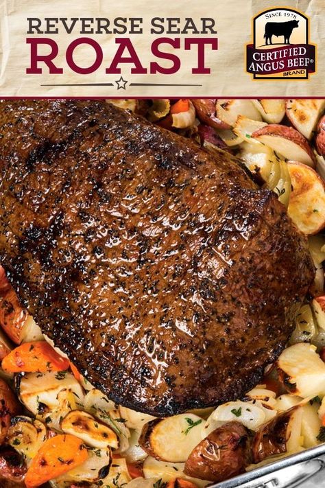 Easy Beef Dinner, Bottom Round Roast Recipes, Angus Beef Recipes, Bottom Round Roast, Best Roast Beef Recipe, Roast Beef Dinner, Best Beef Recipes, Roasted Root Vegetables, Round Roast