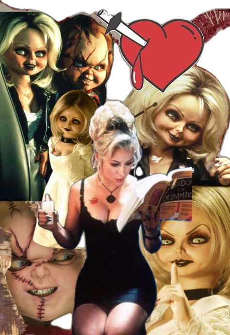 Metal Girl Style, Tiffany Chucky Bride Aesthetic, Chucky And His Bride, Tiffany Bride Of Chucky, Hahaha Joker, Tiffany Bride, Chucky Movies, Amanda Young, Chucky Doll