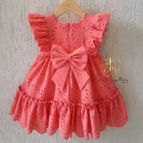 Cotton Frocks For Kids, Frocks For Babies, Girls Dresses Diy, Baby Frock Pattern, Girls Dresses Sewing, African Dresses For Kids