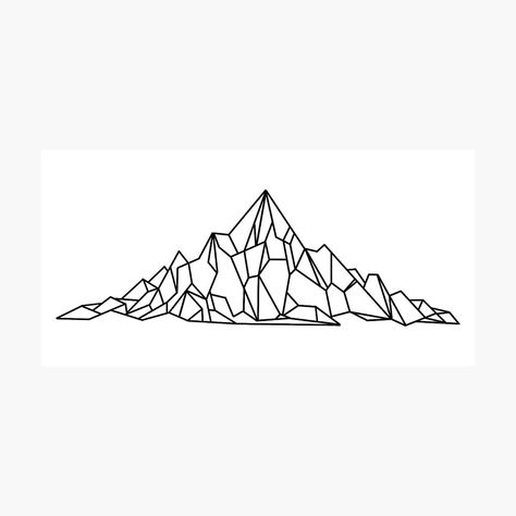 Get my art printed on awesome products. Support me at Redbubble #RBandME: https://www.redbubble.com/i/photographic-print/Geometric-Mountains-by-PositivelyHan/156350265.6Q0TX?asc=u Pixel Mountain, Geometric Nature, Geometric Mountain, Geometry, Photographic Print, Art Projects, My Art, Awesome Products, Embroidery