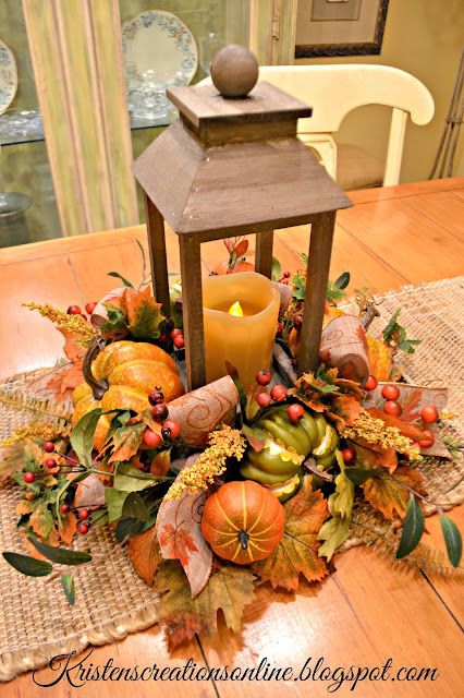 Kristen's Creations: Fall Creations Autum Decorations, Fall Lantern Decor, Cozy Porch, Fall Lanterns, Autumn Luxury, Fall Lantern, Fall Centerpieces, Fall Decor Wreaths, Fall Pumpkin Crafts