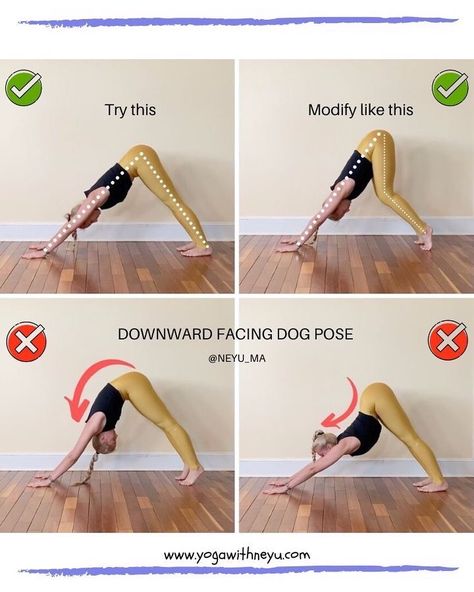 Yoga Dog Pose, Downward Dog Yoga, Adho Mukha Svanasana, Downward Dog Pose, Yoga Tutorial, Dog Poses, Downward Facing Dog, Dog Yoga, Quick Workout Routine