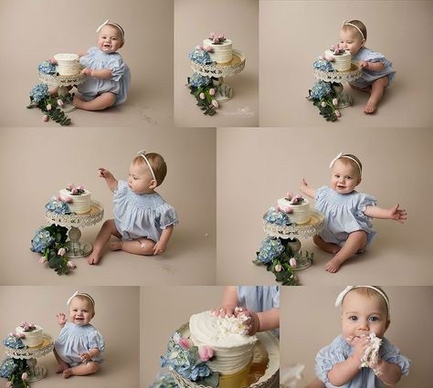 Simple Cake Smash, Boys 1st Birthday Cake, Cake Smash Theme, Cake Smash Pictures, Baby Birthday Photoshoot, First Birthday Photography, Organic Cake, 1st Birthday Girl Decorations, Photography Cake