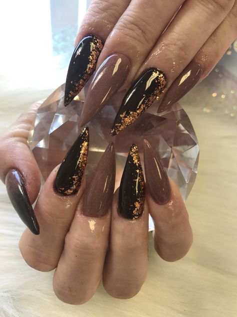 Fall Nails Ballerina Shape, Nails Ballerina Shape, Unique Fall Nails, French Nails Design, Ombre French Nails, Fall Nails 2023, Nails Ballerina, Pretty Nail Colors, French Nail Designs