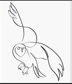 Betta Tattoo, Barn Owl Tattoo, Owl Drawing, Flying Bird Tattoo, Rose Shoulder Tattoo, Animal Tattoo Ideas, Beginner Tattoos, Sharpie Tattoos, Owl Tattoo Design