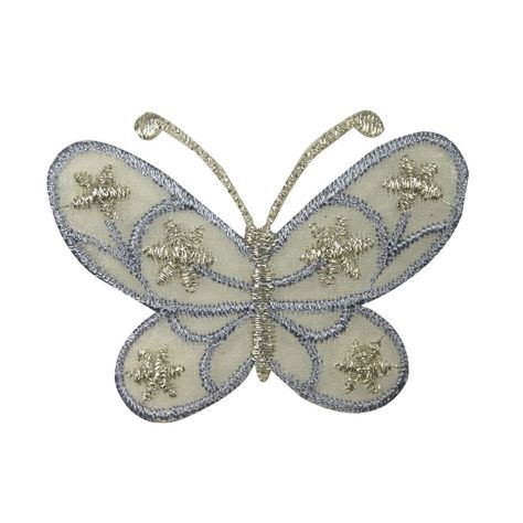 New Embroidered Iron On Patch.  Size is approximately 2 1/4" wide and 1 1/2" tall.  Manufactured By Cool-Patches®.  Missouri sales tax applies to all Missouri customers. Patch Sticker, Butterfly Png Aesthetic, Fairycore Butterfly, Instagram Cutout, Textiles Butterfly, Butterfly Patch, Iron On Flower Patches, Scrapbook Printing, Cool Patches