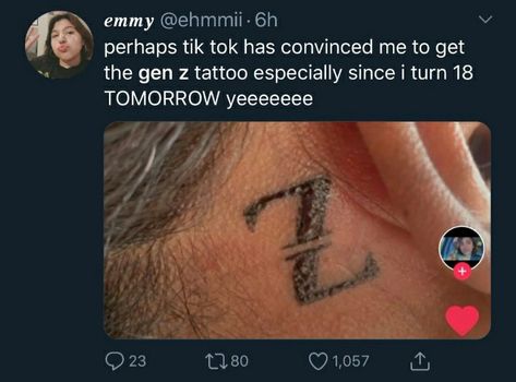 Gen Z Tattoo, Z Tattoo, Gen Z, Google Search, Incoming Call Screenshot, Turn Ons, Tattoos