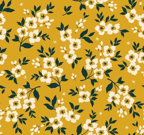 Yellow Gold Background, Motif Vector, Vintage Floral Backgrounds, Small Yellow Flowers, Flower Pattern Drawing, Lilac Background, Flower Print Pattern, Small Pink Flowers, Seamless Floral Pattern