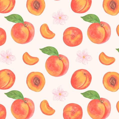 Peach Chalkboard Art, Peaches Pottery Painting, Peach Drawing Aesthetic, Peach Pottery Painting, Peach Painting Easy, Peach Painting Acrylic, Sponge Cake Ideas, Peaches Drawing, Paint Pattern Ideas