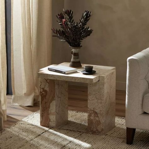 Incorporate marble accents into your interior design to add a touch of opulence and refinement. 🤍 From countertops to decorative items, marble effortlessly elevates the aesthetic of any space. Shop all new marble accents, available at #StyleMeGHD.com ⠀⠀⠀⠀⠀⠀⠀⠀⠀ Marble End Table, Marble Sheets, Copper Top Table, Marble End Tables, Matching Furniture, Marble Side Tables, Side And End Tables, Modern Side Table, Outdoor Hanging Lights