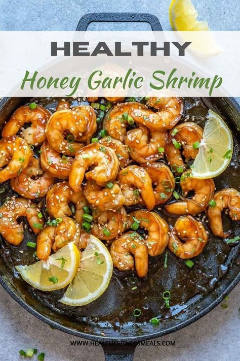 Honey Garlic Shrimp Spicy Shrimp Meal Prep, Budget Shrimp Meals, Lunch Meal Prep With Shrimp, Macro Friendly Shrimp Dinner, Macros Shrimp Recipe, Shrimp Prep Meal, Lunch Shrimp Recipes, Healthy Meal Prep With Shrimp, Shrimp Recipes Macro Friendly