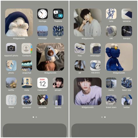 Ios14 Homescreen, Txt Soobin, K Pop Star, Blue Aesthetic, K Pop, Photo Wall, Ios, Screen, Memes