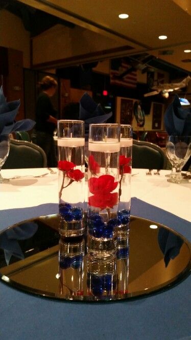 Air Force Table Decorations, Air Force Ball Decorations, Air Force Promotion Party Ideas, Air Force Retirement Ceremony Ideas, Air Force Centerpiece Ideas, Air Force Retirement Party Decorations, Military Ball Decorations, Marine Retirement, Air Force Ball