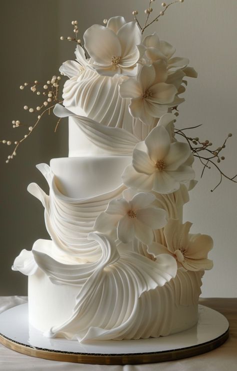 Classy Wedding Cakes Unique, Elegant Modern Wedding Cake, Classy Wedding Cakes, Celestial Wedding Theme, Whimsical Wedding Cakes, Brides Cake, Elegant Modern Wedding, Wedding Cake Photos, Dream Wedding Decorations