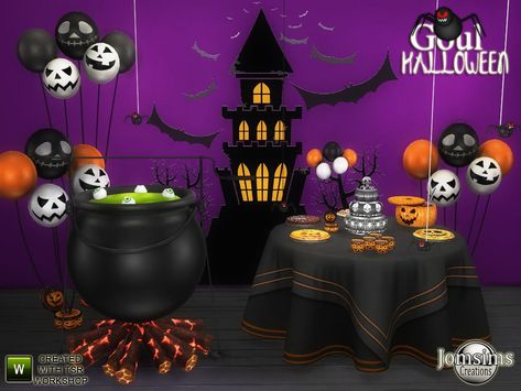 Sims 4 Seasons, Mods Sims 4, Sims 4 Clutter, Sims 4 Cc Folder, Sims 4 Gameplay, Matching Halloween, Sims 4 Cc Packs, Sims 4 Cc Furniture, Sims 4 Build