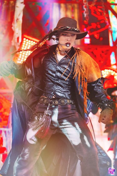 Ateez Work Mv Outfit, Ateez Performance, Ateez Concert, Kpop Concert Outfit, Pirate Outfit, Song Min-gi, Cowboy Outfits, Concert Fits, Woo Young