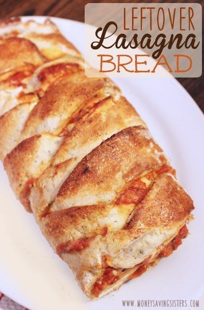 Stuff leftover lasagna into bread dough and bake it. Lasagna Bread, Leftover Lasagna, Leftover Food, Leftover Pizza, Slow Cooked Pork, Breakfast Pastries, Leftovers Recipes, Left Over, Bread Dough