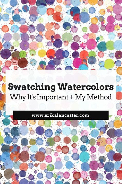 Watercolor Vocabulary for Beginners and How to Swatch Paint Quickly and Easily. My method for swatching new watercolor sets. #howtoswatchwatercolor #watercolourforbeginners #watercolourswatches #howtowatercolorbeginners Watercolor Swatch Template, Watercolor Set Up, Watercolor Swatch Ideas, Watercolour For Beginners, Watercolor Swatches, Beginner Drawing, Journal Tutorials, Swatch Book, Mindful Art