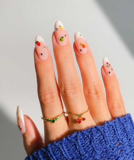 20 Best Summer Almond Shape Nails to Try Short Nail Inspo, Future Nails, Fruit Nails, Fruit Nail, November Aesthetic, Nails Almond Shape, Fruit Nail Art, Square French, Watermelon Nails