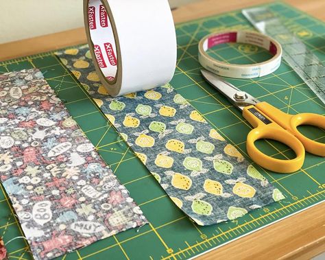 Fabric Tape Diy, Fabric Tape Uses, Mailbox Decor, Seal Gifts, Fabric Printing, Packing Tape, Ink Stamps, Fabric Tape, Double Sided Tape