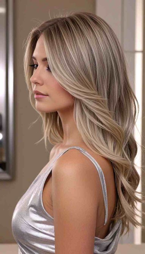 33 Stunning Ashy Blonde Hair Balayage Ideas That Will Transform Your Look! - Glamour Corner All Over Cool Blonde Hair Color, Dirt Blonde Hair With Blonde Highlights, Luxury Blonde Hair, Winter Blonde Hair Straight, Blonde Dementional Highlights, Ash Blonde Hair Balayage Brunettes, Fall Blonde Hair Color Medium Length, Blonde Dimensional Hair Balayage, Blonde Lived In Hair Color