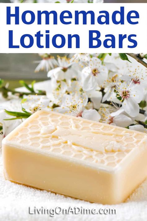 This easy homemade lotion bars recipe make lotion bars that are an easy way to treat or prevent dry skin, especially in the winter when skin on your hands tends to dry and crack. I keep these all around the house and even prepare them for the kids so they have an easy way to sooth dry skin, even when at school. Lotion Bar Recipes Non Greasy, Diy Lotion Bars Recipes, Lotion Bars Packaging, Make Lotion Bars, Make Lotion, Homemade Lotions, Lotion Bars Diy, Homemade Lotion Bars, Lotion Bars Recipe