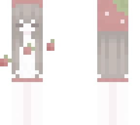 Minecraft Skins - The Skindex Minecraft Skindex Skins, Minecraft Skins For Girls, Skin Minecraft Girl, Minecraft Girl Skins, Strawberry Girl, Minecraft Skin, Minecraft Skins, Minecraft, Hello Kitty