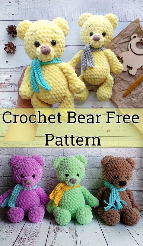 Free Crochet Bear Patterns,bear Amigurumi Crochet Pattern-i Have Rounded Up A Huge List Of Free C… 5F5 Free Crochet Teddy Bear, Crochet Teddy Bear Pattern Free, Teddy Bear Patterns, Teddy Bear Patterns Free, Bear Patterns Free, Bear Patterns, Bear Amigurumi, Crochet Bear Patterns, Crochet Toys Free