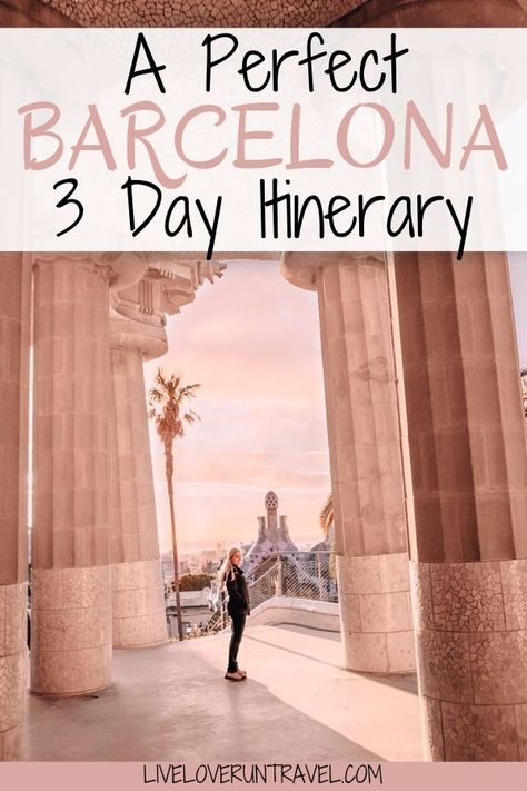 Most Instagrammable Places In Barcelona, Best Places In Barcelona, 3 Days In Barcelona, Barcelona Itinerary 3 Days, Barcelona Winter, Barcelona In Winter, Travelling Spain, Barcelona Park Guell, Barcelona Spain Hotel