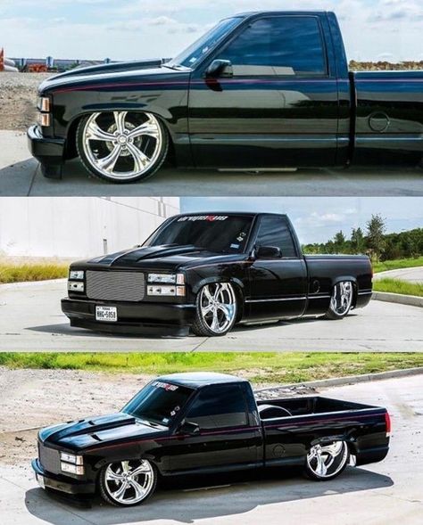 Low Rider Trucks Chevrolet, Obs Chevy Lowered, Low Rider Trucks, 85 Chevy Truck, Chevy Trucks Lowered, Obs Chevy, Chevy Stepside, Chevy Trucks Silverado, Cummins Trucks