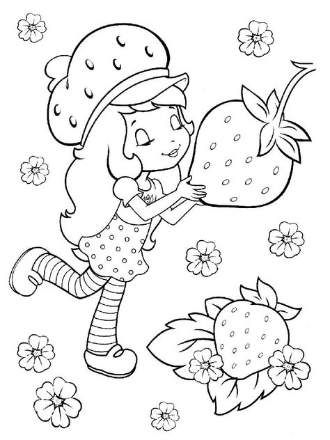 Strawberry Coloring Pages Coloring Pages Strawberry Shortcake, Strawberry Shortcake Coloring Pages, Strawberry Shortcake Cartoon, Hello Kitty Colouring Pages, Puppy Coloring Pages, Strawberry Color, Hello Kitty Coloring, Princess Coloring Pages, Cartoon Coloring Pages