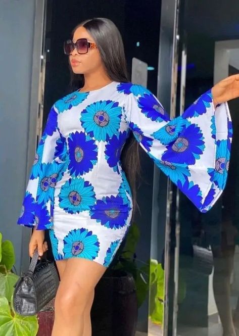 Short Gown Styles with Ankara: Embracing Elegance Styles With Ankara, Simple Short Ankara Dresses, Simple Ankara Short Gown Styles, Simple Ankara Gown Styles, Simple Ankara Gowns, Simple Dress Styles, Short Gown Styles, Dress African Print, Classy Short Dresses