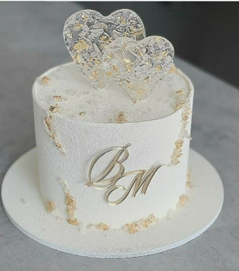 Cake Designs For Wedding, 30th Wedding Anniversary Cake, 1 Tier Wedding Cakes, Cake Designs Wedding, Diamond Wedding Cakes, Golden Wedding Cake, Wedding Cake Designs Simple, 25 Anniversary Cake, Wedding Cake Pearls