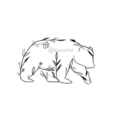 Bear Tattoos Feminine Simple, Simple Mama Bear Tattoo, Simplistic Bear Tattoo, Line Art Bear Tattoo, Polar Bear Line Art, Simple Polar Bear Tattoo, Black Bear Outline Tattoo, Small Bear Paw Tattoo, Minimalistic Bear Tattoo