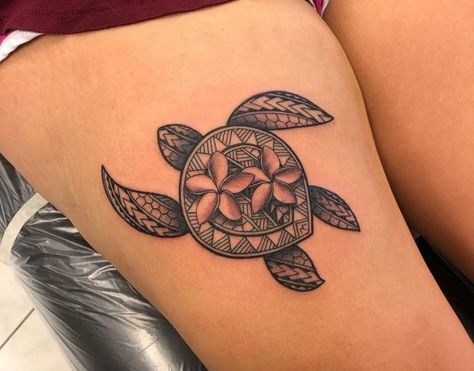 Hawaiian Turtle Tattoos, Hawaiian Flower Tattoos, Island Tattoo, Polynesian Tattoos Women, Sea Turtle Tattoo, Hawaii Tattoos, Turtle Tattoo Designs, Polynesian Tattoo Designs, Tattoos For Women Flowers