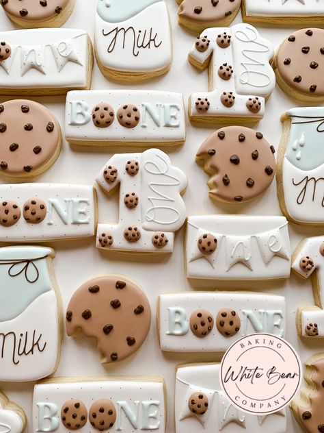 First Birthday Cookie Theme, Twin Boy 1st Birthday Themes, One Sweet Boy Birthday Theme, Twin First Birthday Ideas, One Sweet Cookie First Birthday, Gemstone Cookies, Cookie 1st Birthday, Cookies And Milk Birthday Party, Milk And Cookies First Birthday