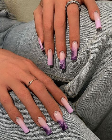 Cut Dog Nails, Unghie Nail Art, Ombre Acrylic Nails, Nails Only, Long Square Acrylic Nails, Summer Acrylic Nails, Pink Acrylic Nails, Hot Nails, Luxury Nails