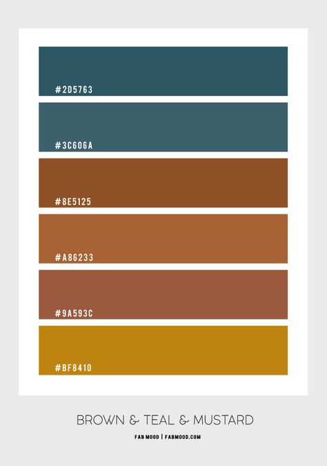 brown and teal, chocolate brown and blue teal, brown and teal color combo, brown and teal color hex Minimal Bedroom Color, White And Brown Bedroom, Colour Script, Bedroom Colour Schemes, Royal Blue Bedrooms, Boys Bedroom Colors, Earth Colour Palette, Teal Color Palette, Beautiful Bedroom Colors