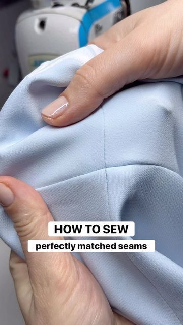 Julija Gobere on Instagram: "It looks too easy, but it works 💯🙌 This is my favourite method how to match seams - easy, quick and gives great results every time 👌 

This is NOT a hack, I learned this technique from my teacher back at sewing school and I was just fascinated how easy it is 🤯 Sometimes the solution is just so simple, right?! 😅

#sewing #sewingtutorial #howtosew #learntosew #sewingideas #sewingteacher #seamstress #seams #sewingmachine #sewingmachines #sewsewsew #sewingproject #ilovesewing #sewmuchfun" Sewing School, Couture Sewing Techniques, My Teacher, Blouse Pattern Sewing, Couture Sewing, Sewing Lessons, Fashion Sewing Pattern, Blouse Diy, Sewing Pattern Design