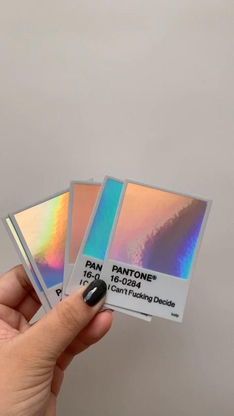 Holographic Interior Design, Iridescent Interior Design, Creative Sticker Design, Holographic Room, Product Sticker Design, Stickers Ideas Design, Holographic Branding, Holographic Painting, Rainbow Graphic Design