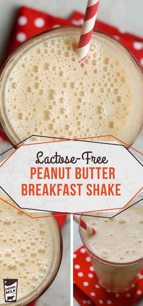 Lactose Free Recipes Breakfast, Lactose Free Protein Shake, Lactose Free Smoothie Recipes, Lactose Free Smoothies, Lactose Intolerant Diet, Lactose Free Breakfast, Lactose Intolerant Recipes, Breakfast Butter, Diet Shakes