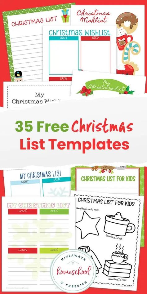 35 + Free Printable Christmas List Templates for Kids My Christmas List Template, Christmas List Free Printable, Kids Christmas List Printable, Free Printable Christmas Labels, Printable Christmas List, Christmas Labels Template, Free Christmas Labels, Christmas List Printable, Christmas Wish List Template