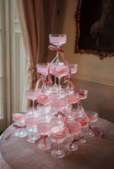 Raising a glass to the finer things in life... like pink champagne towers and lace dreams. 💕✨   Click the link in our bio to discover all of our luxurious collections.💝   #RubyLaceEmpowerment #LuxuryLingerieLove #ConfidenceInLace #BeautyRedefinition #EmpoweredElegance #TransformativeLingerie #EleganceEveryday #LingerieLuxuryLife #ConfidenceIsBeautiful #EmpowerInStyle #RadiantInRubyLace #ChicConfidence #BoldAndBeautifulLingerie #EmpowermentThroughLingerie #LingerieThatInspires #BeautyBeyondSize Meet The Bridal Party Board, Coquette Party Favors, 21st Birthday Hotel Decorations, Coquette Centerpieces, Pink Engagement Party, Coquette Theme, Birthday Vibes, Bridal Shower Inspo, Tafel Decor