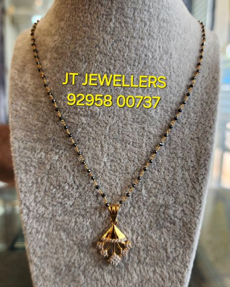 Black Diamonds Chain with Pendant Net wgt : 4.000 grms Contact @ 92958 00737 Black Bids Chain Gold, Black Beads Pendent Design Gold, Black Diamonds Chains, Black Beads Diamond Pendant, Black Beeds Chain Lockets Gold, Black Beeds Chain With Diamond Locket, Baby Jewelry Gold, Black Diamond Chain, Chain With Pendant