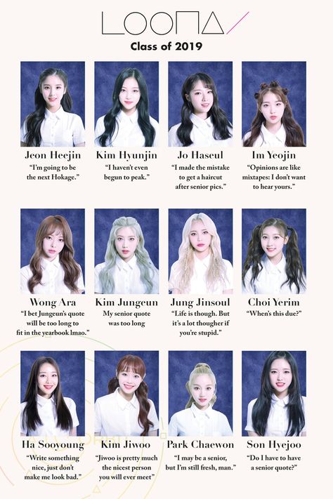 Loona Ot12, Class Of 2019, Senior Pictures, Hair Cuts, The World, Quick Saves