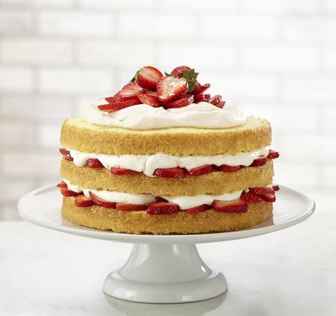 Mother's Day Desserts- Recipe Collections | Land O’Lakes Strawberry Shortcake Recipes, Shortcake Recipe, Savoury Cake, Strawberry Recipes, Food Cakes, Cream Cake, Let Them Eat Cake, High Tea, Strawberry Shortcake