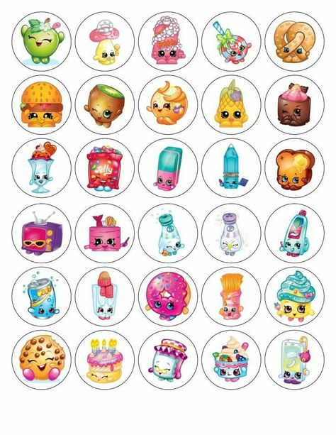 Fairy Cupcake Toppers, Shopkins Doll, Shopkins Bday, Shopkins Characters, Fairy Cupcakes, Cupcake Drawing, Shopkins Birthday, Shopkins Party, Barbie Doll Set