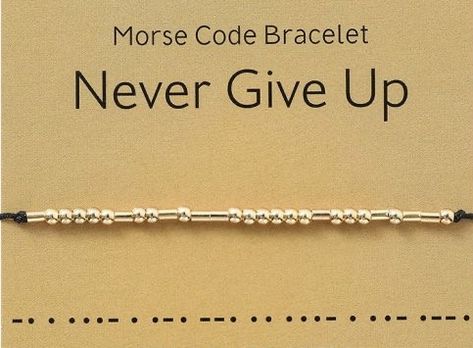 Morris Code, Morse Code Tattoo, Diy Friendship Bracelets Tutorial, Calico Critters Families, Bracelets Ideas, Beads Craft Jewelry, Friendship Bracelets Tutorial, Nice Nails, Morse Code Bracelet