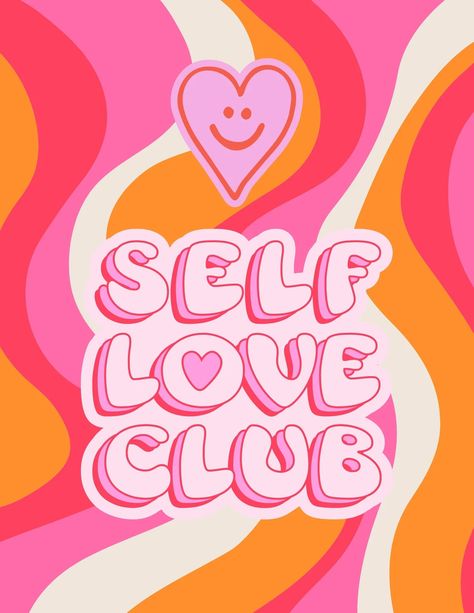 Groovy Letters, Groovy Drawings, Illustration Advertising, Pink And Orange Quotes, Groovy Lettering, Pink And Orange Branding, Groovy Illustration, Orange Pink Aesthetic, Groovy Art